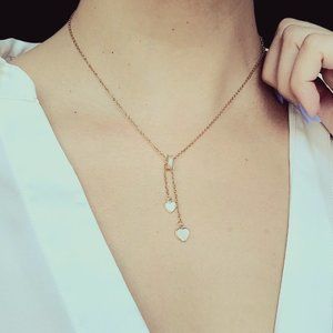 Two Hearts Gold Necklace